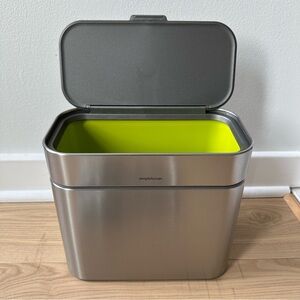Simplehuman 4 Liter Compost Caddy | Brushed Stainless Steel